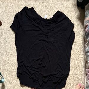 Old Navy Black Short-Sleeve Relaxed Crew Tee